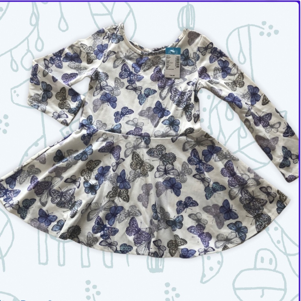 The Children’s Place dress -White Butterflies  2T